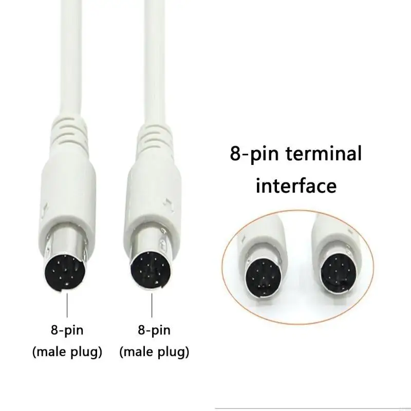  Premium 8Pin DIN Male to Male Cable 8PIN Extension Cable for Professional Audios Applications AntiInterference Cable