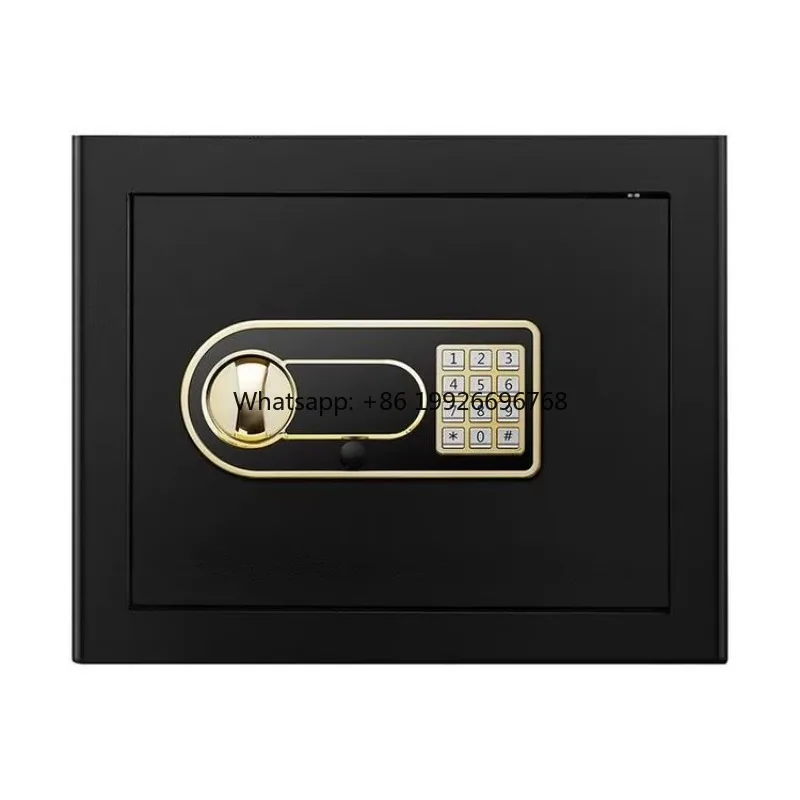 

Supply Digital Safes Box Black Body+Golden Lock Premium Durable Home Safety Case for Home Hotel Office Bank manufacturer