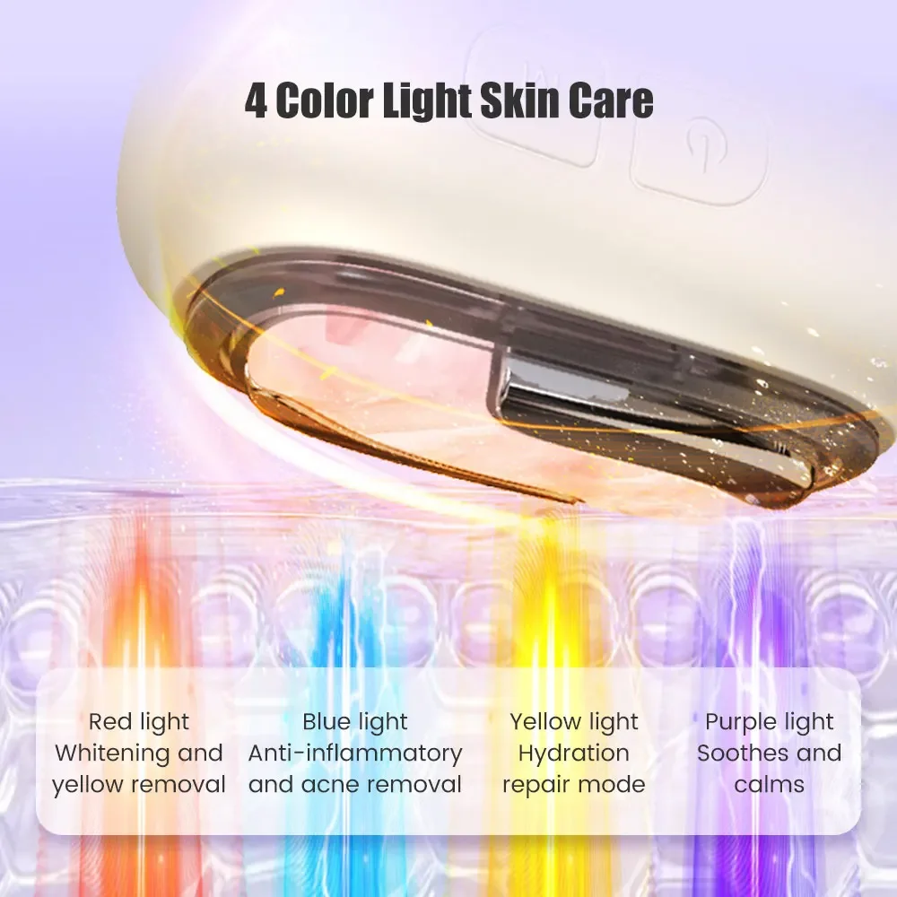 Skin Tightening Face Machine Facial Massager Light Therapy for Face 3 in 1 Microcurrent Facial Device Home Use Anti-Aging Device