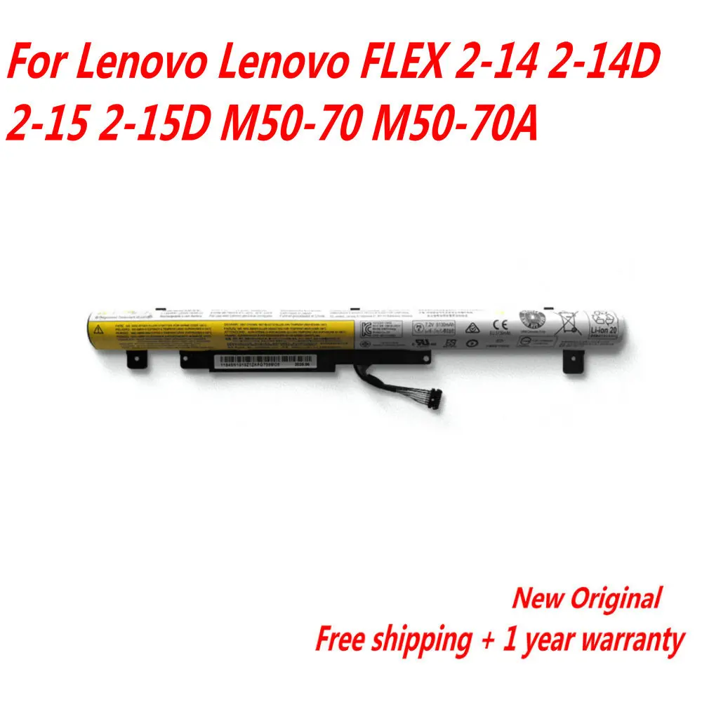 

Original L13L4A61 L13L4E61 L13M4A61 L13S4E61 Laptop Battery For Lenovo FLEX 2-14 2-14D 2-15 2-15D M50-70 M50-70A