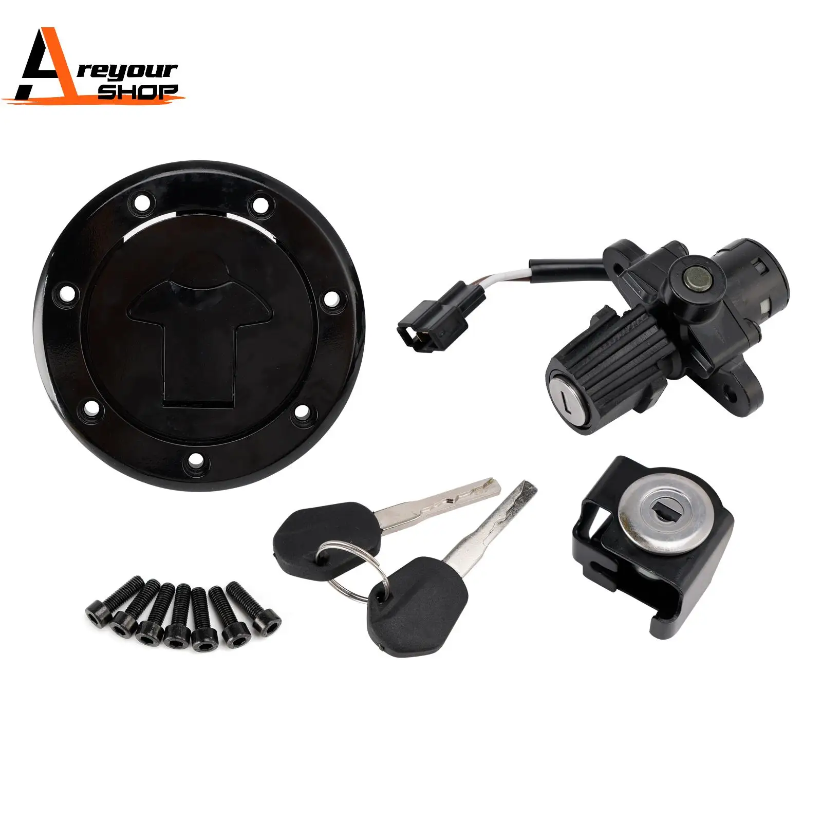 

Набор замков сиденья с газовой крышкой зажигания для Duke 125 200 250 390 ABS 2017 2018 2019 2020 2021 2022 2023