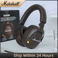 Marshall MONITOR II Bluetooth Headphones Classic Wireless Earphones Deep Bass Foldable Pop Rock Retro Music Microphone Headset