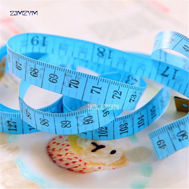 최고의 신체 측정 눈금자 바느질 재단사 테이프 측정 소프트 1.5 m * 1.1 cm 재봉 자 미터 바느질 측정 테이프 무작위 색상