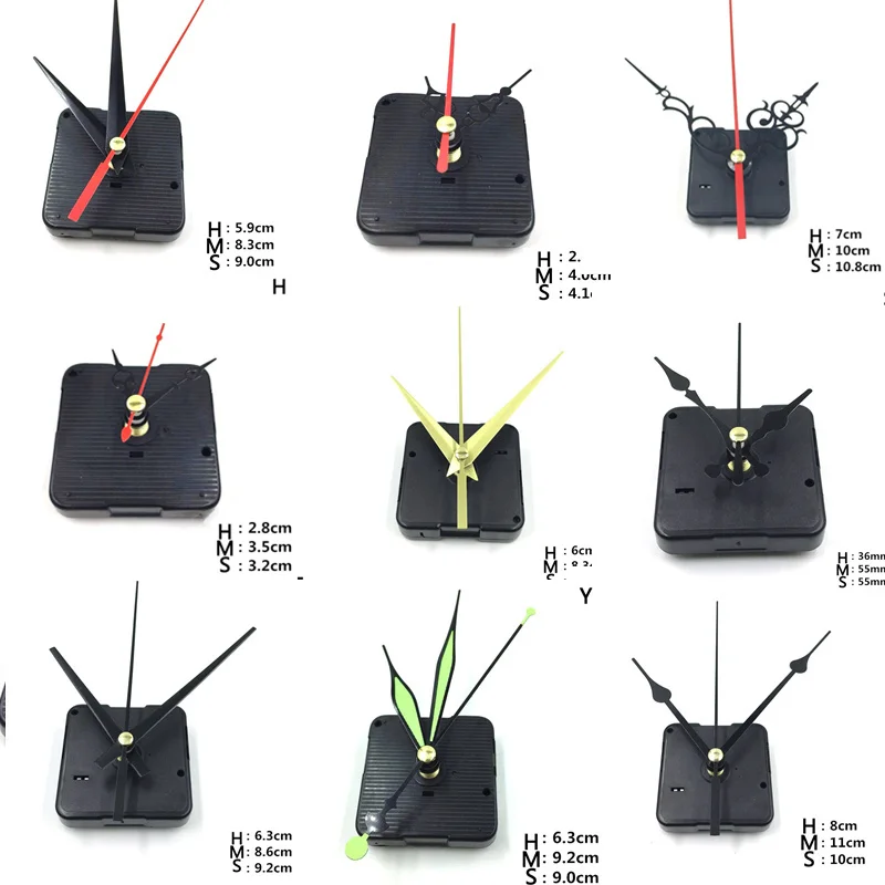 

1 Set Hanging DIY Quartz Watch Silent Wall Clock Movement Quartz Repair Movement Clock Mechanism Parts Clock Parts with Needles