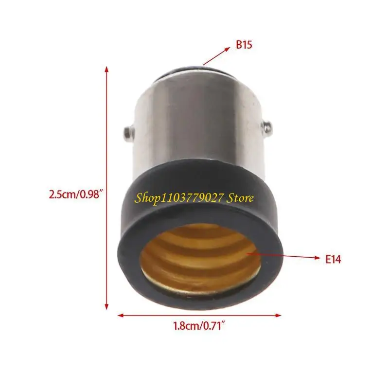 C4DF B15 Male to E14 Female Lamp Bulb Socket Light Extender Adaptor Converter Holder