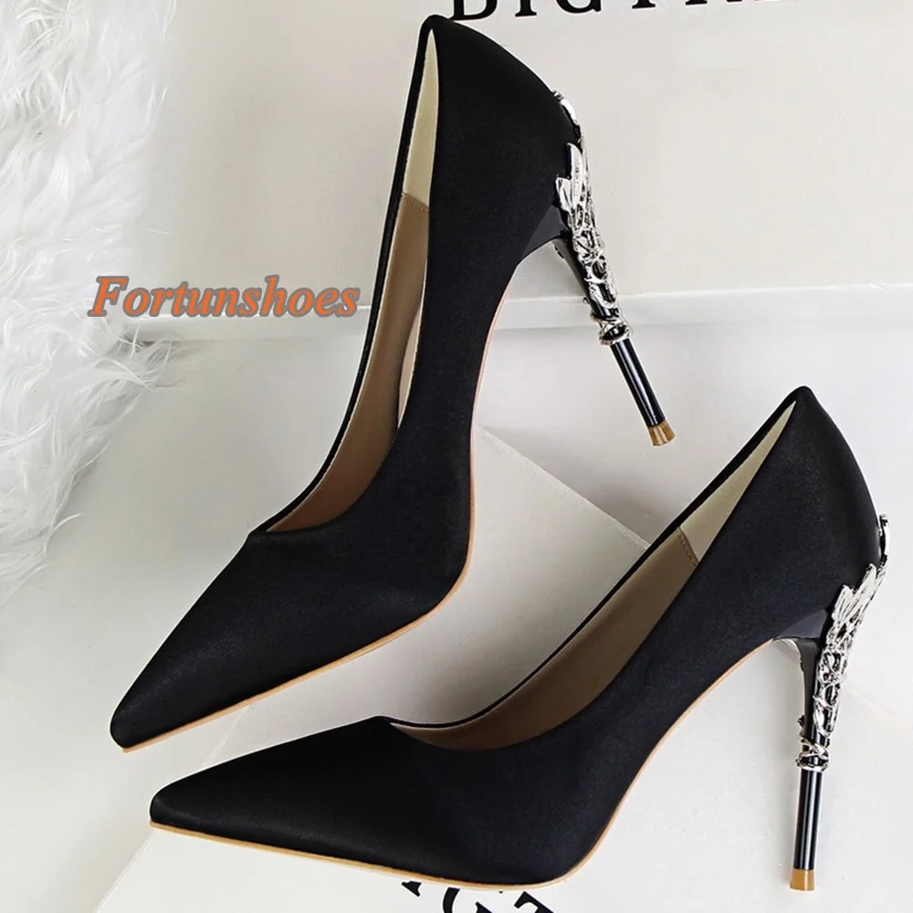 

Shallow Pointed Toe Solid Pumps 10cm Slip On Stiletto Heel Women Pumps 2025 Newest Summer/autumn Fashion Casual Party Pumps