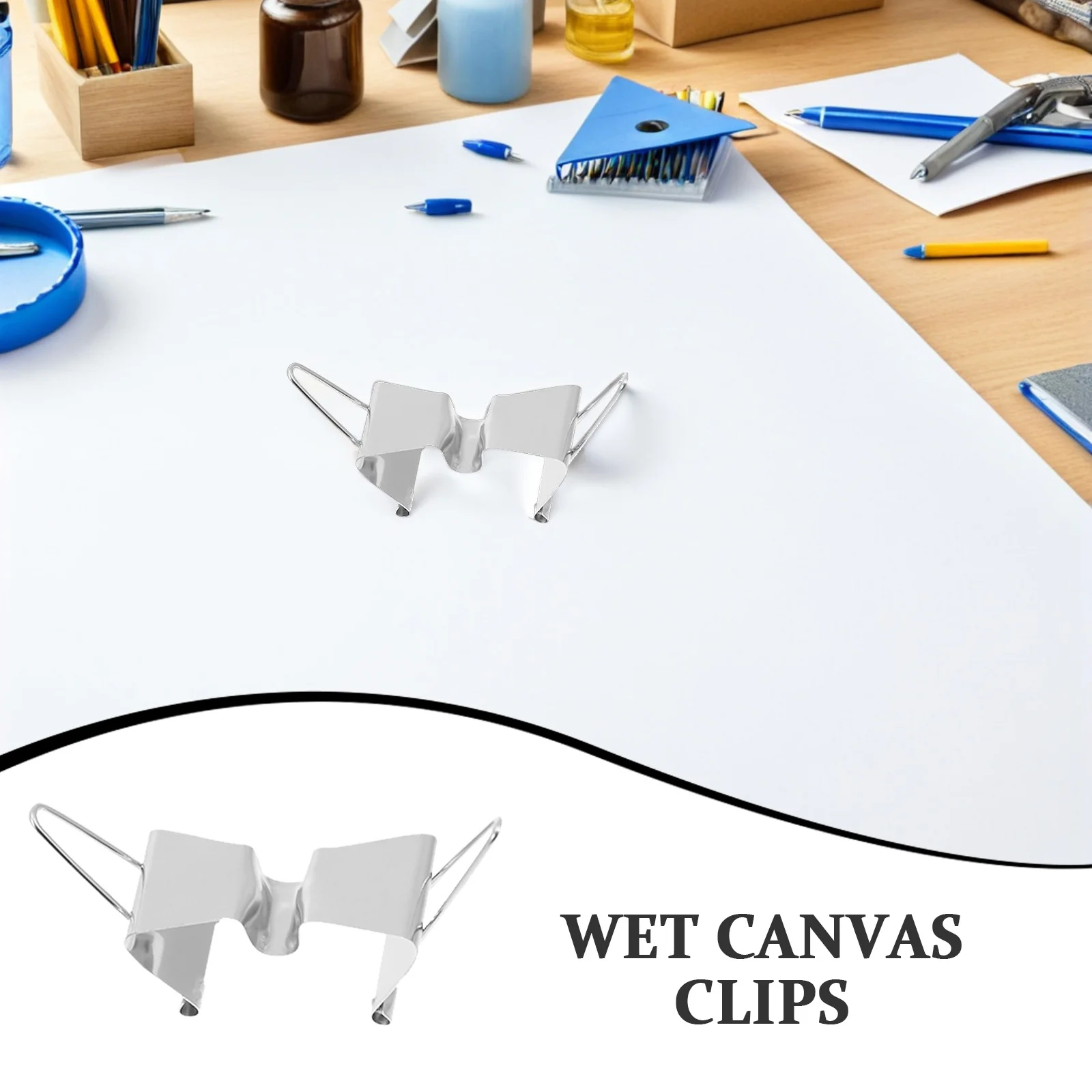 4 قطعة الفولاذ المقاوم للصدأ النفط قماش كليب الإطار حامل الرطب قماش الناقل لوازم الفن اللوحة إطار المشابك الفنان كليب #2