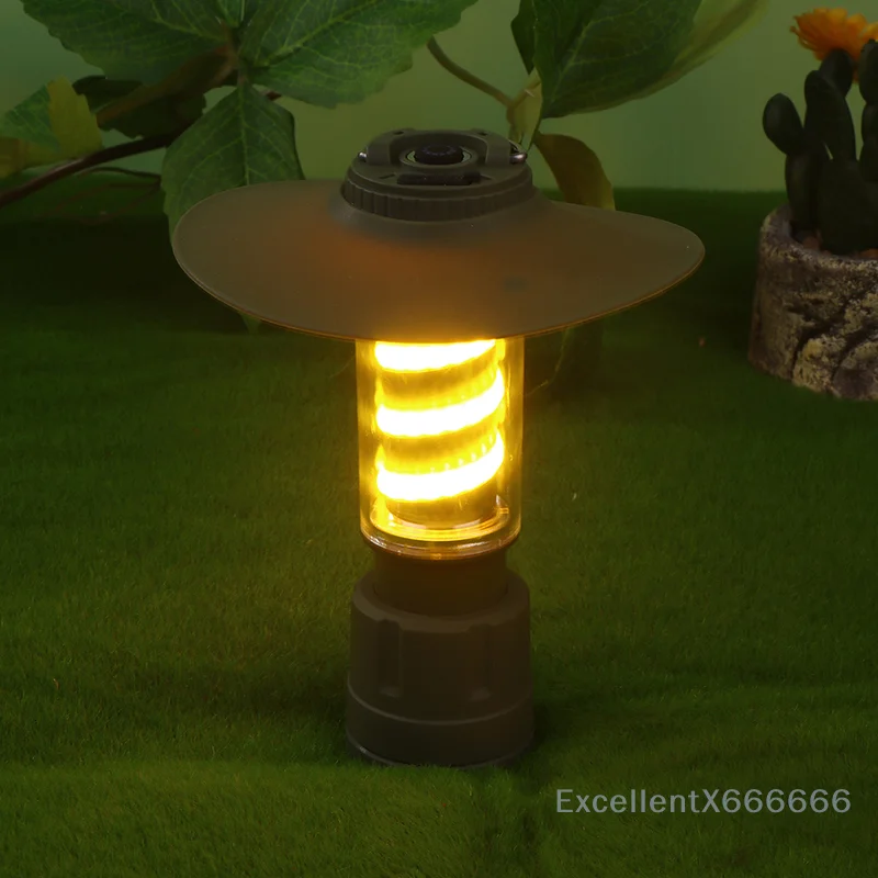 Long Range Strong Light Flashlight Type-C Charging Atmosphere Searchlight Portable Emergency Outdoor Tent Camping Light