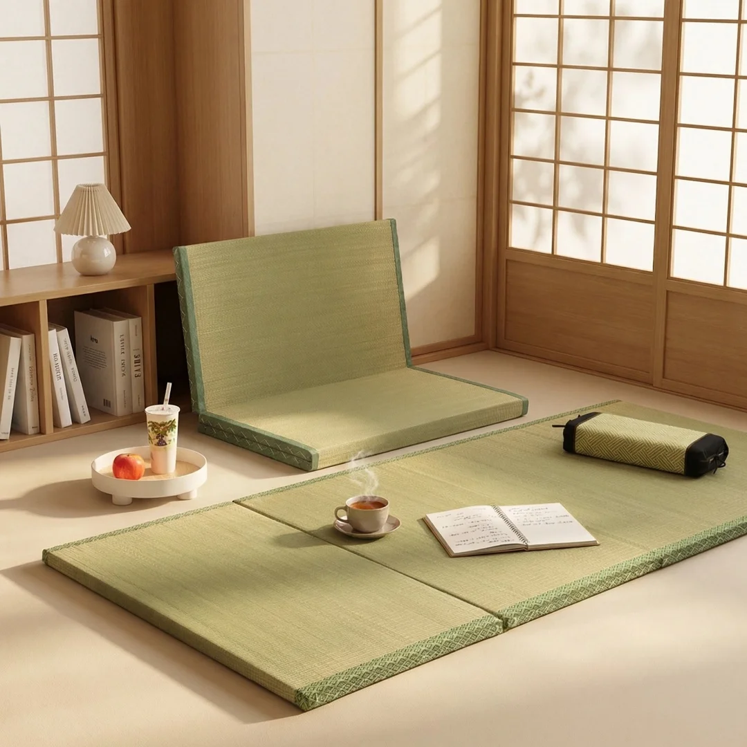 Bedroom Sleeping Flooring Futon Mattress Foldable Japanese Tatami Mat Filling Coconut Fiber Rectangle Large Carpet Apartment