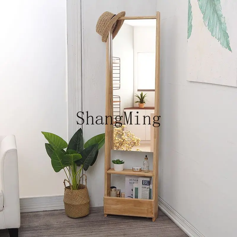 

CL exquisite all-solid wood floor-length dressing mirror, fitting mirror, bathroom makeup mirror