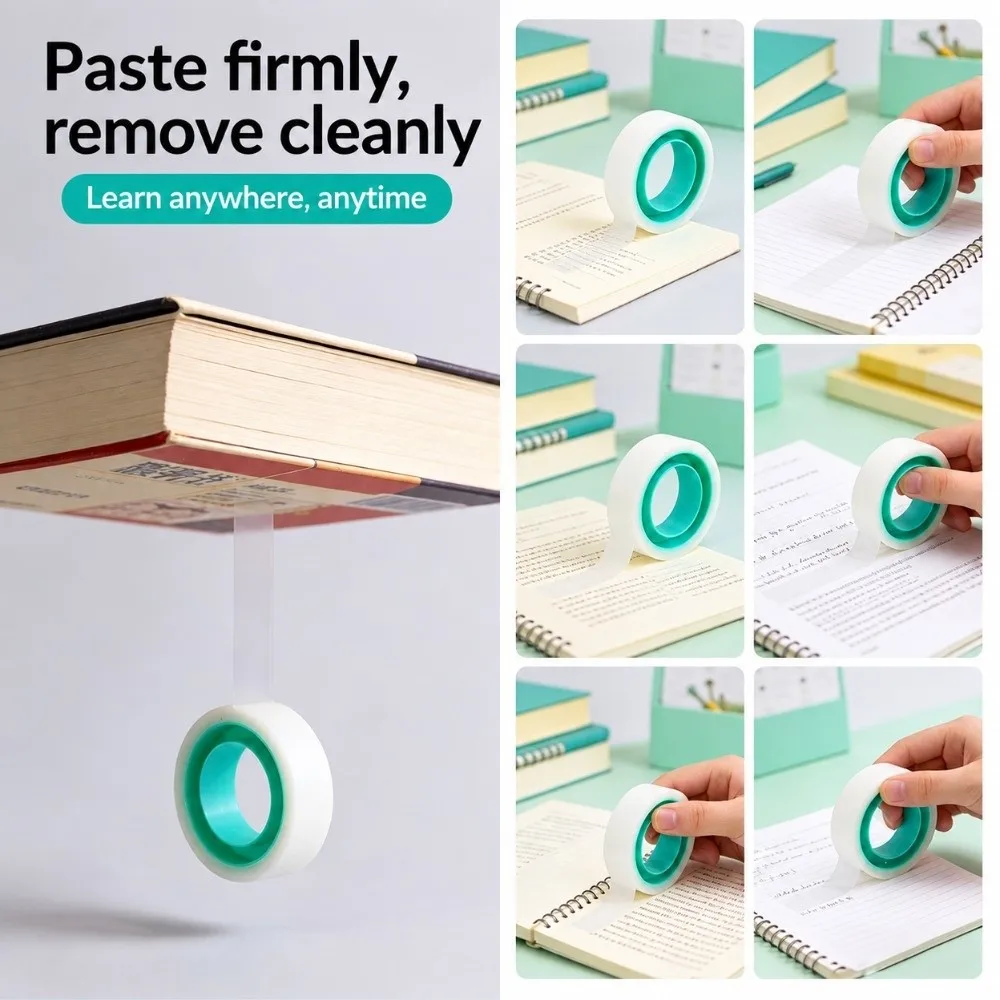 2Pcs Multi-functional Writable Invisible Tape Residue Free Hand-Tearable Correction Tape Clear Rewrite Tape Students