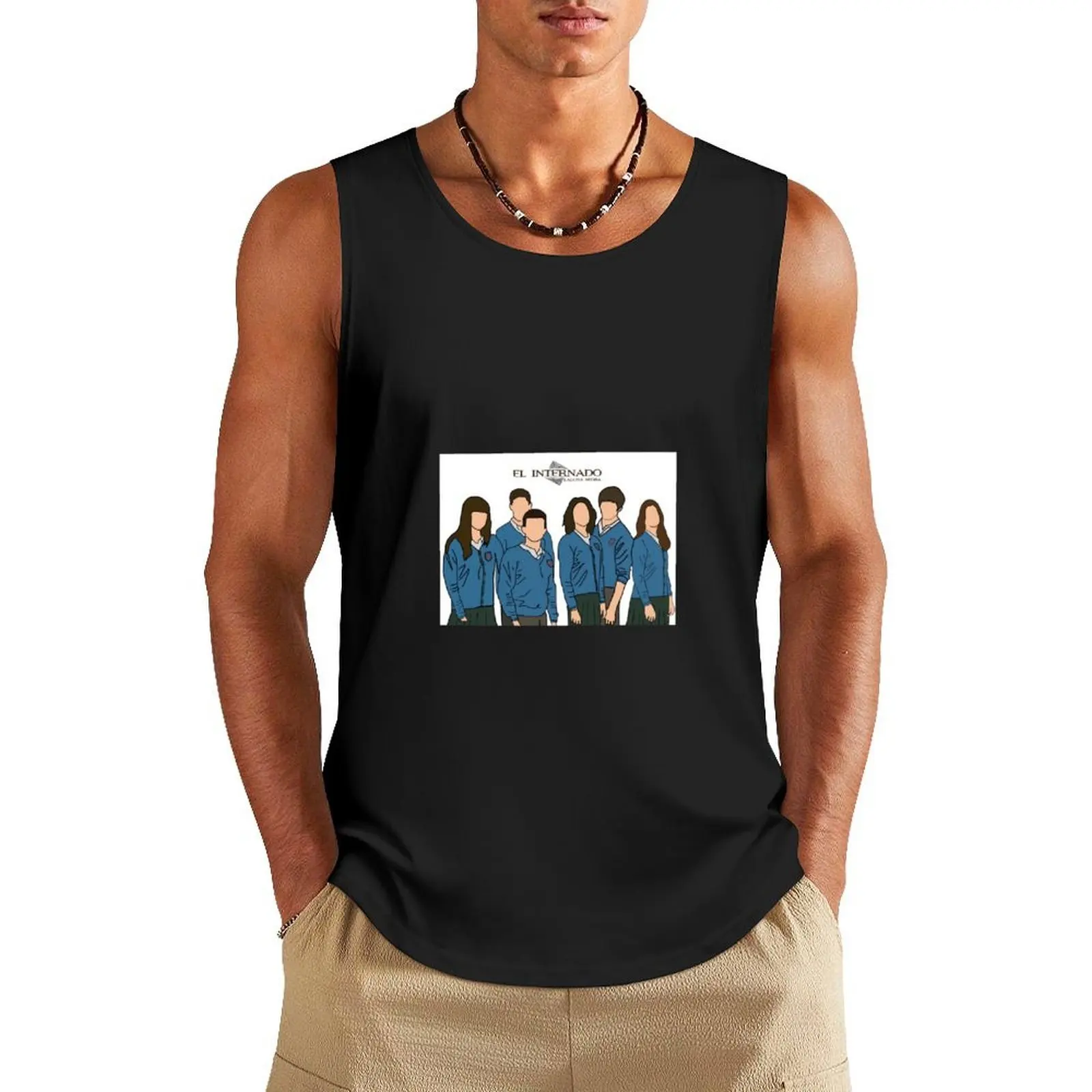 

El Internado Tank Top fashion 2025 man t shirts Bodybuilding clothing man