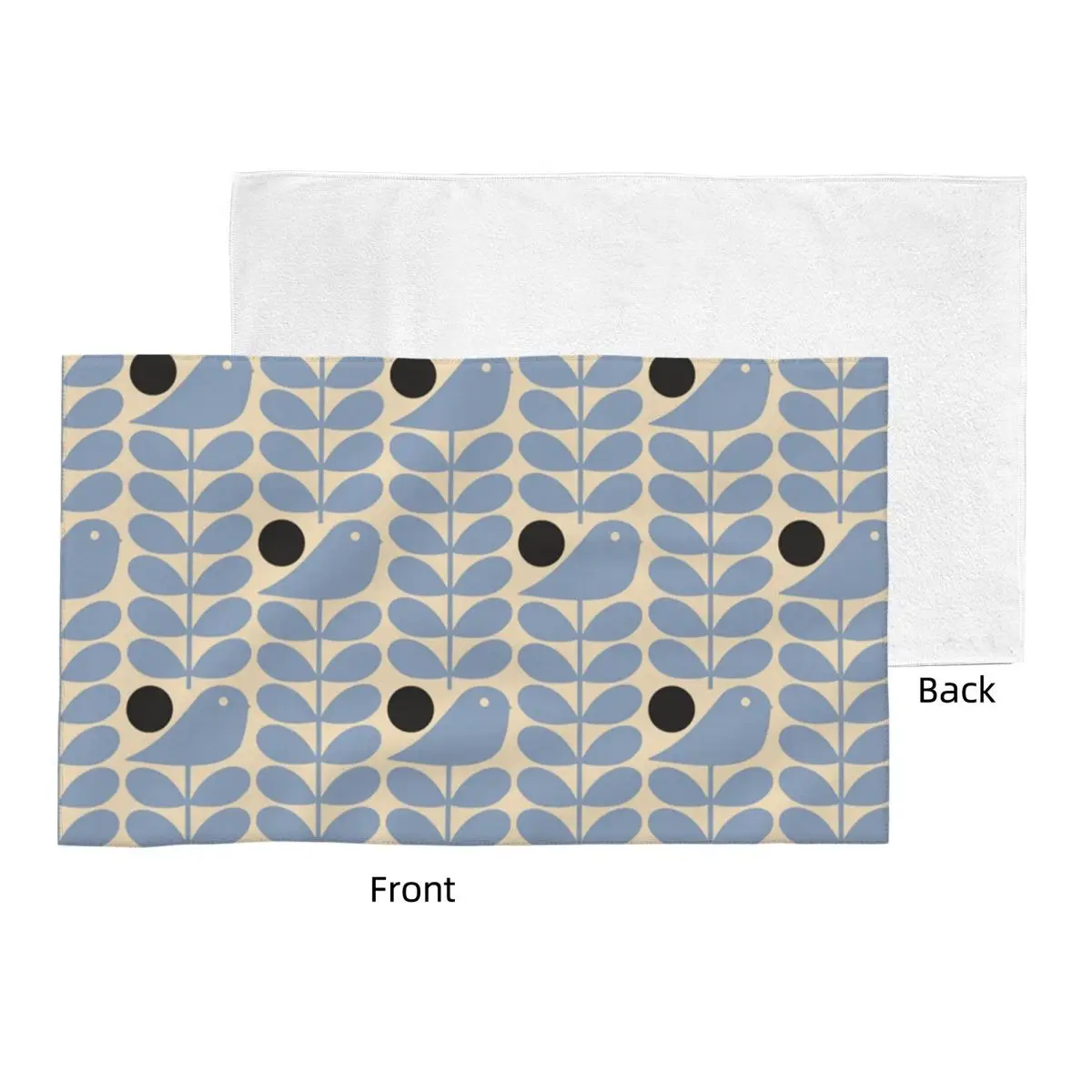 Orla Kiely Early Bird Towel Quick Dry Scandinavian Floral Soft Linen Cotton Bath Towels