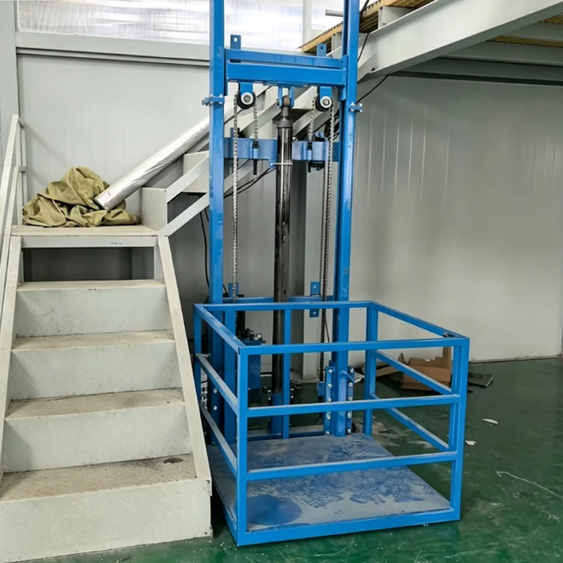 3M Load 500KG Hydraulic Home Elevator for Simple Factory Small Warehouse Lifting Platform with Guide Rail