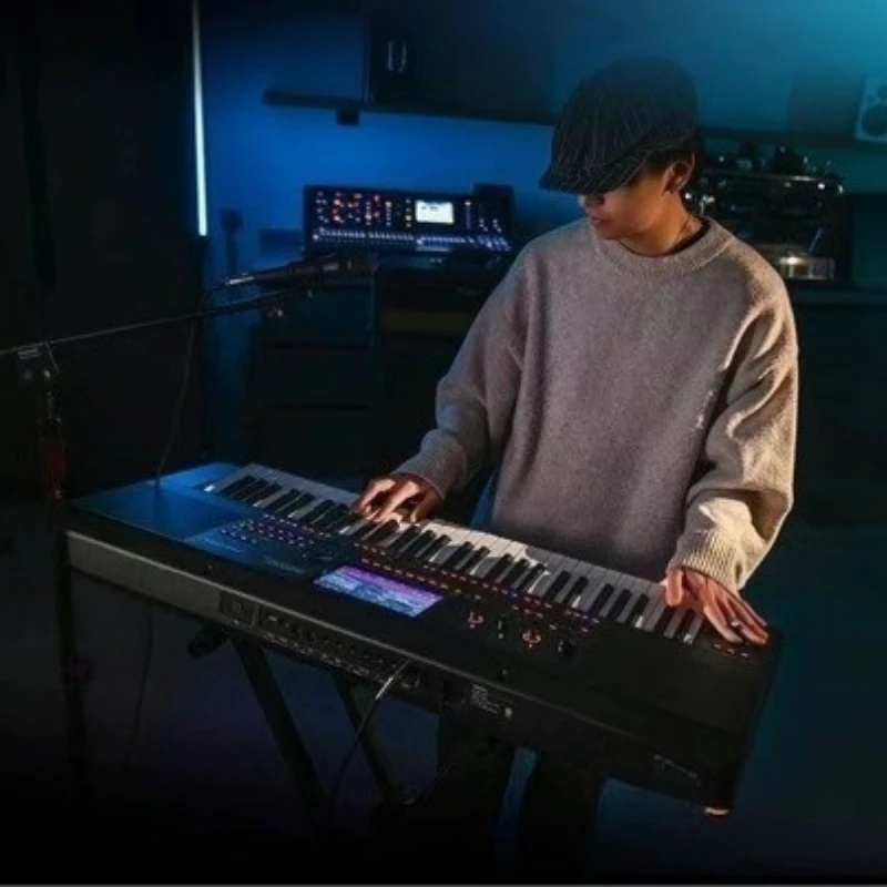 

New high-end electronic organ, touch screen Bluetooth, smart keyboard, professional 61-key folding