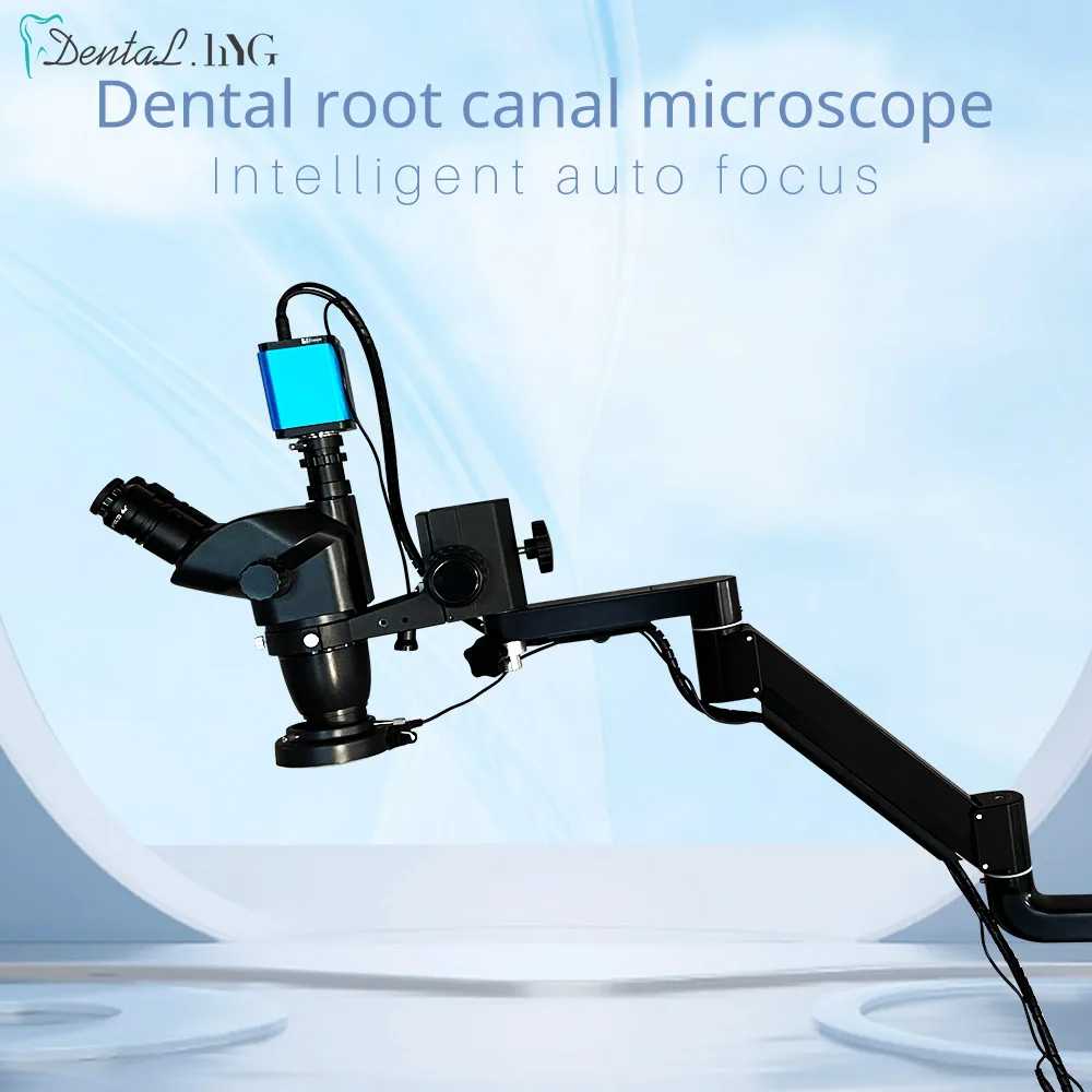 Dental Root Canal Microscope With Camera 3.35X~22.5X Dentistry Tool Auto Focus Continuous Zoom For Dental Chair Unit