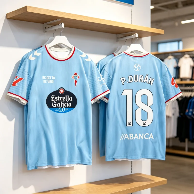 26-27 Season Royal Vigo Celta Fan Football Shirt 3D Printed Family Style Quick Drying Training Sports Short Sleeved Top