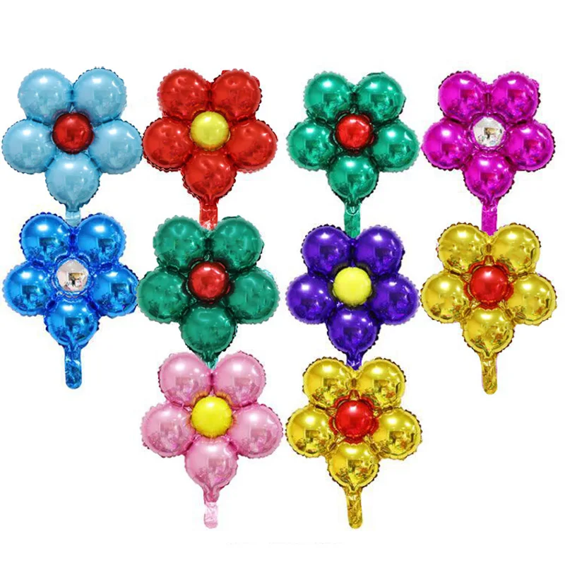 Kwiat balon foliowy stokrotka słonecznik róża kwiat różne kwiaty balony ślub urodziny dekoracja walentynkowa