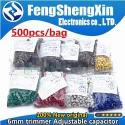 500pcs JML06-1 6mm trimmer Adjustable capacitor 5PF 10PF 20PF 30PF 40PF 50PF 60PF 70PF 120PF 5P 10P 20P 30P 40P 50P 60P 70P 120P