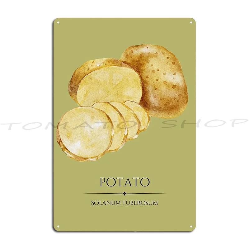 We Potatoes Weird Shaped Potatoes Anatomy of a good Metal Sign Kitchen Wall Decor Mural Club Character  Tin Sign Poster