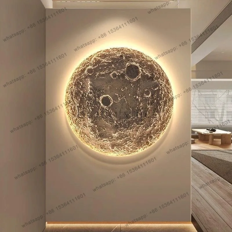 Moon porch decorative painting planet corridor aisle sandstone atmosphere can shine