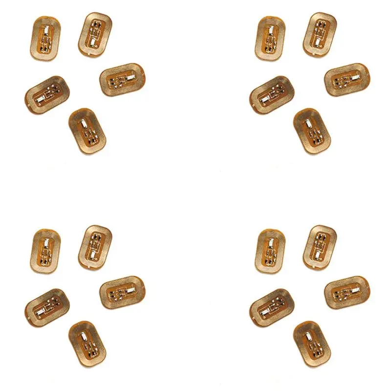 20 adesivi per unghie flash NFC LED chip nudo lampada per unghie luminosa intelligente miglioramento adesivo per unghie, luce bianca