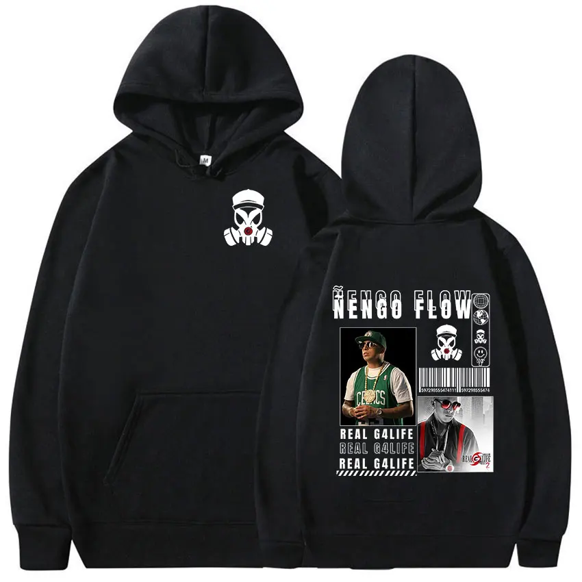 

Мужская винтажная толстовка-худи NENGO FLOW PEAL G4LIFE Tour Album 2026 в стиле хип-хоп, оверсайз, с длинными рукавами, уличная одежда