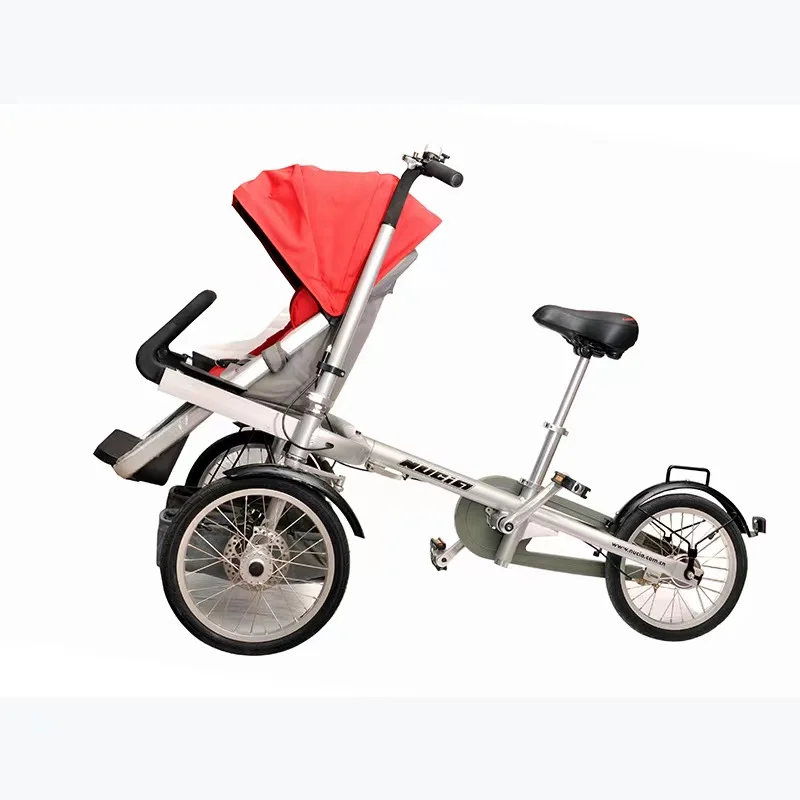 2022 Outdoor Activities Mother Baby parent-child bicycle Foldable 3 Years old Baby Stroller