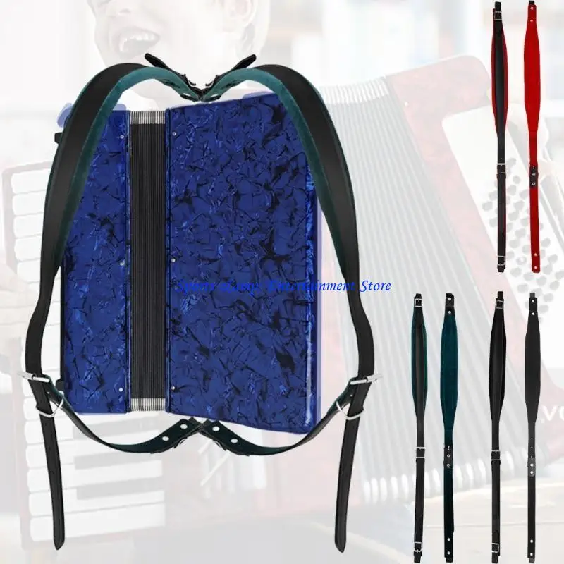 حزام الأكورديون G7NF، حزام كتف الأكورديون PU حزام حزام الأكورديون المبطن #4