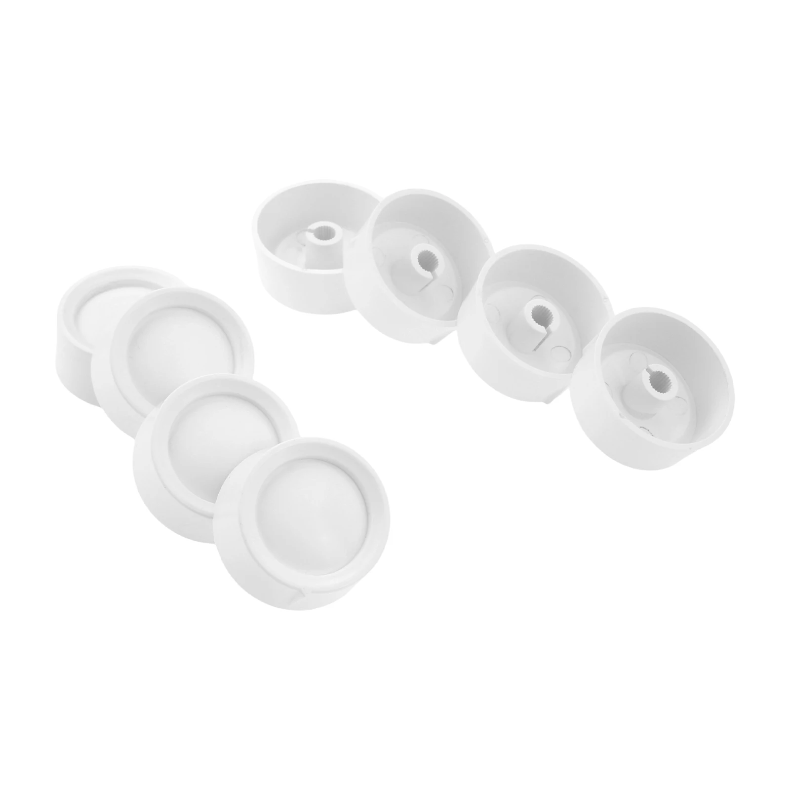 8PCS Round Rotary Dimmer Switch Knobs For Standard 0.21