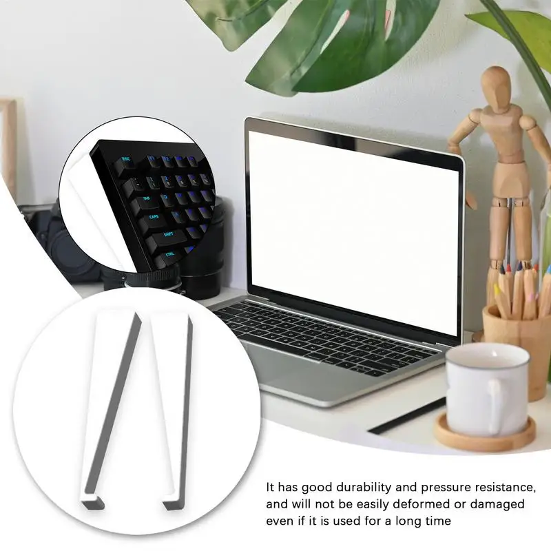 حامل لوحة المفاتيح إسفين لوحة مفاتيح الكمبيوتر، حامل مريح للارتفاع لمنطقة العمل المدرسية، مقهى الإنترنت، المنزل