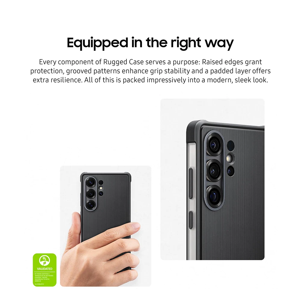 Casing Ponsel Samsung Galaxy S25 Ultra Kasar Asli Penutup Pelindung EF-RS938CBEGUS