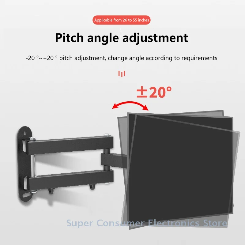 staffa-universale-per-montaggio-a-parete-retrattile-–-supporta-tv-lcd-da-14-a-37-pollici-capacita-di-carico-fino-a-15-kg
