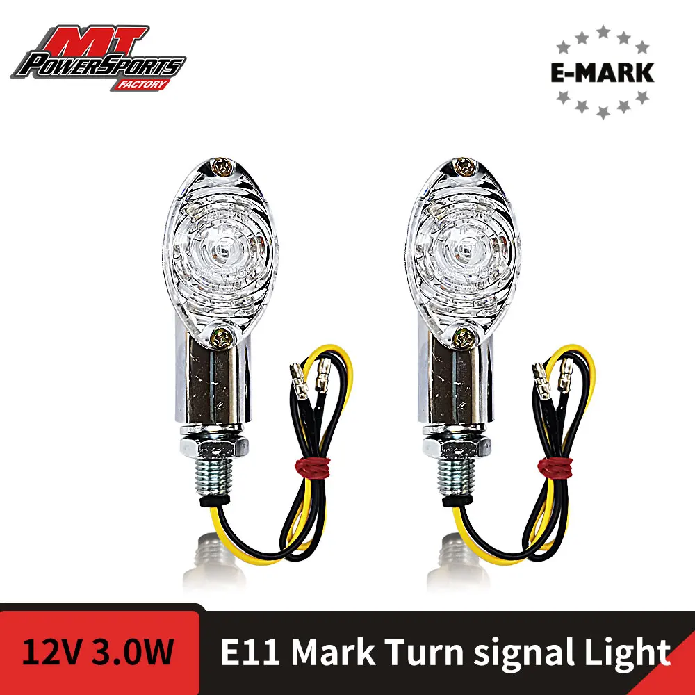 

Motorcycle Indicator Turn Signal Light E-mark Approved LED For Harley Kawasaki Suzuki Yamaha Honda Off Road Blinker Bulb Flasher