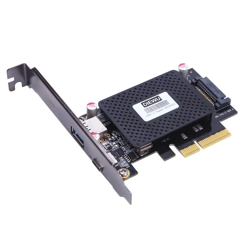 

Плата расширения DIEWU PCI-e — USB3.1 Type-C PCIe — USB3.0