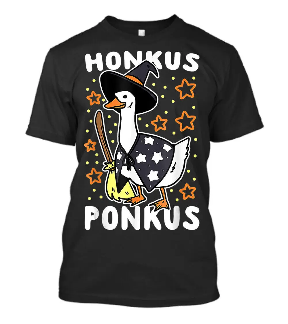 Лучшая покупка, забавная футболка на Хэллоуин с ведьмами, уткой, милым Honkus Ponkus, длинные или Короткие рукава