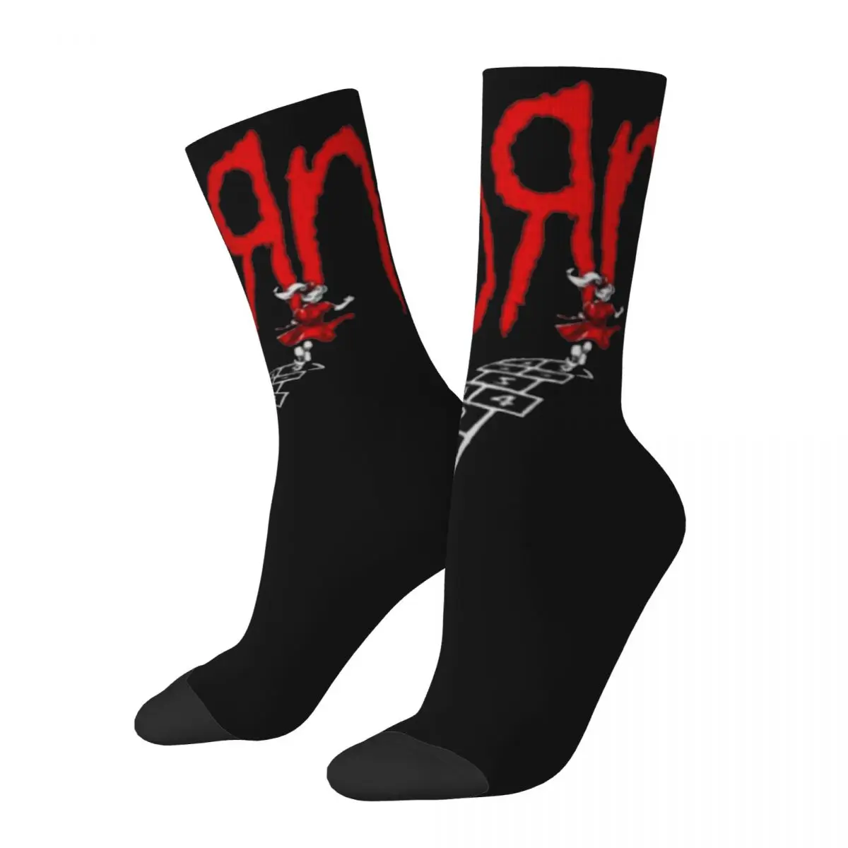 

Harajuku Men Women Socks Korn Heavy Metal Band Accessories Warm Rock Music Concert 2024 Graphic Socks All Seasons