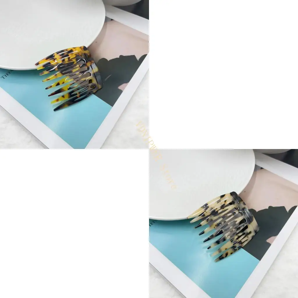 

4Pcs French Side Combs Polished Teeth Gentle Hair Hold Girls Women Accessories D08E