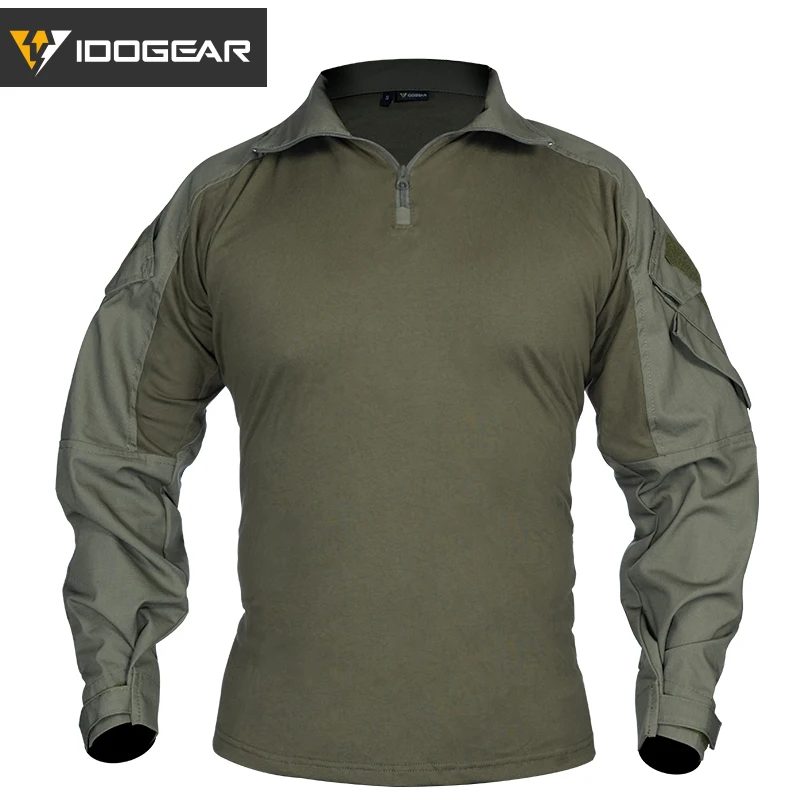 Imagem -02 - Idogear Tático g3 Combate Terno Camisa & Calças Joelheiras Atualização Ver Camo Airsoft Militar Combate Uniforme