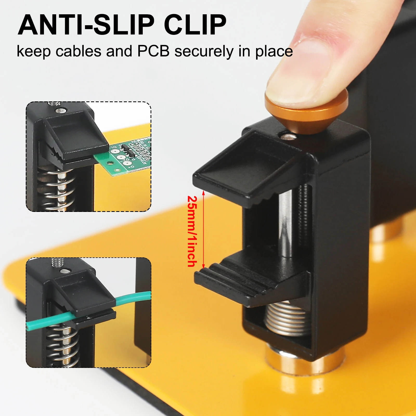 Toolour Soldering Helping Hands Magnetic Metal Flexible Arms Third Hand Tool Adjustable PCB Holder for Electronics Repair