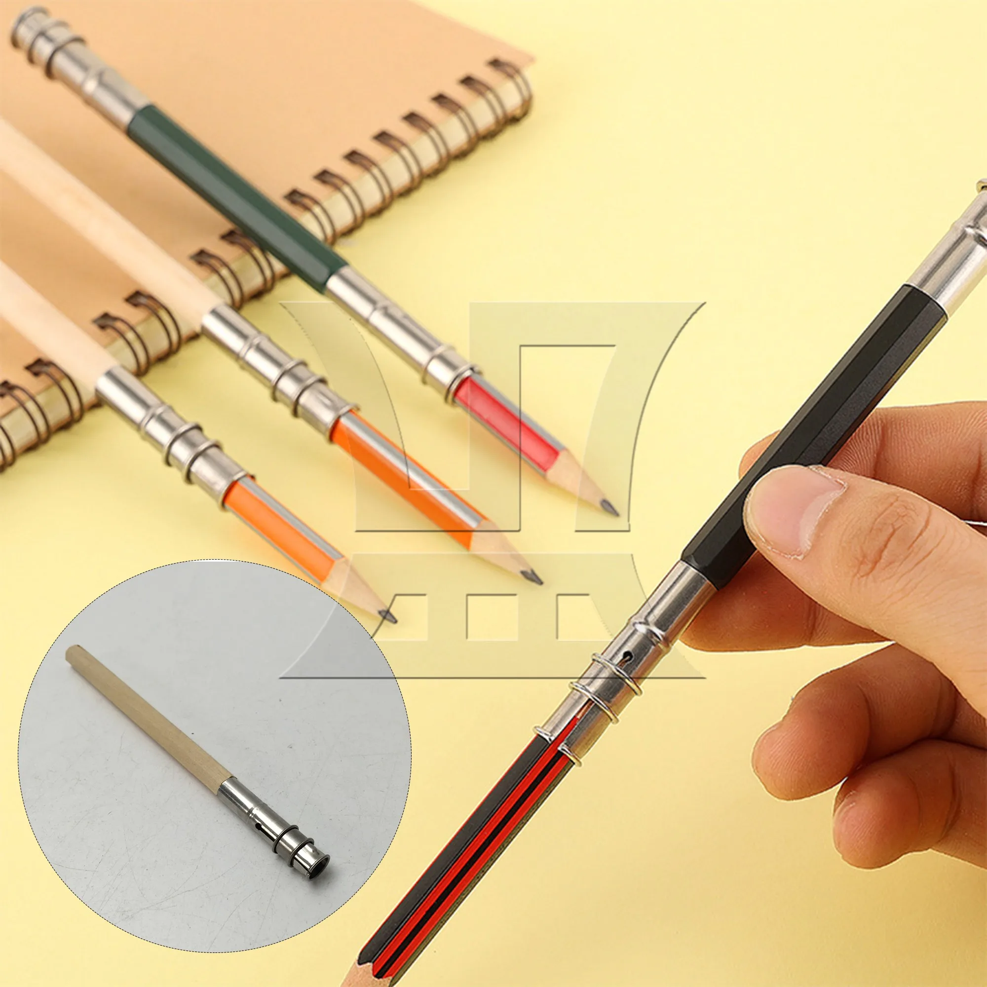 

1pc Art Single Ended Pencil Extender Nature Color for Pencil
