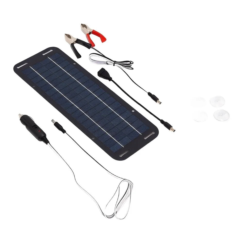 1. 1set 30W Monocrystalline Solar Panel Kit Trickle Battery Charger For 12V RV Boat Truck Portable Photovoltaic Module For Daily