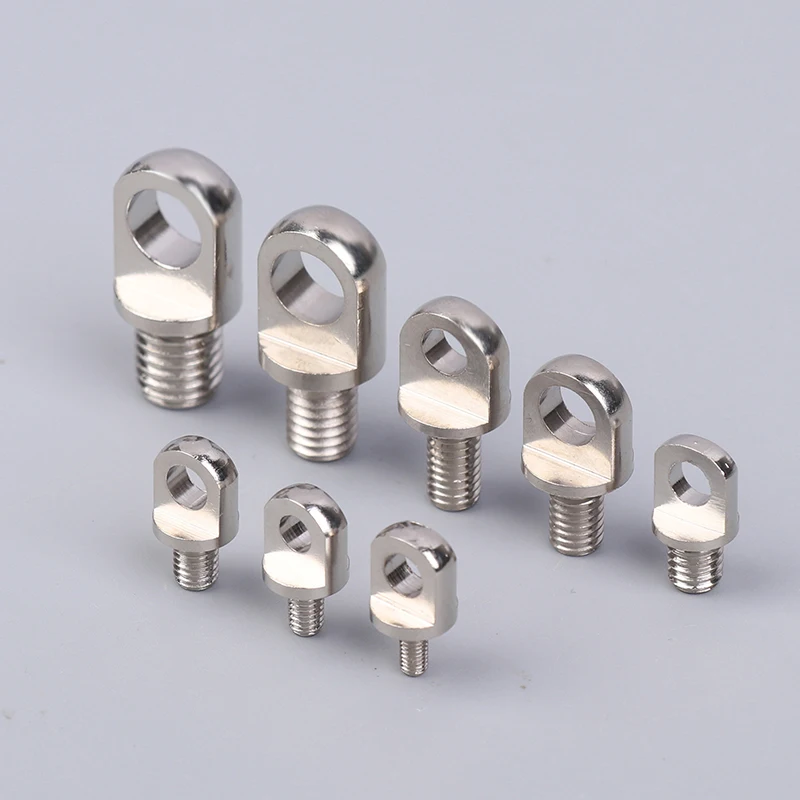 NEW 3Pcs Brass Stud Nuts & Eye Bolts With Hole M3/M4/M5/M6/M8/M10 - Copper Lifting Eye Screws Set