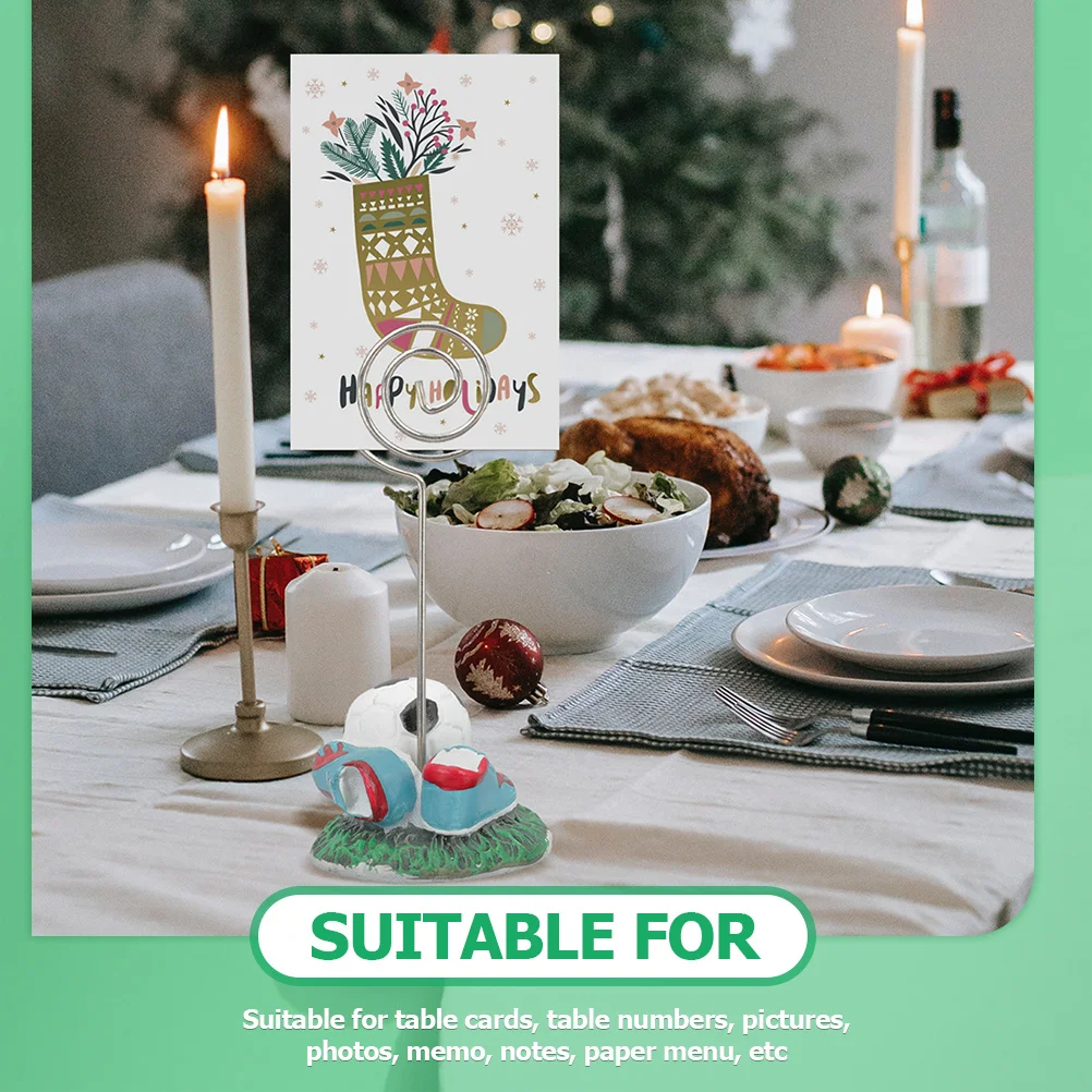 

3pcs Table Card Holders For Table Numbers Name Cards Picture Photo Memo Note Clip Stand Tabletop Display For Wedding Party