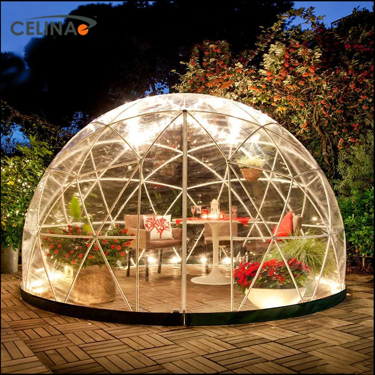 Celina china wholesale white quick and easy assembly resistant rain winter geodesic dome tent