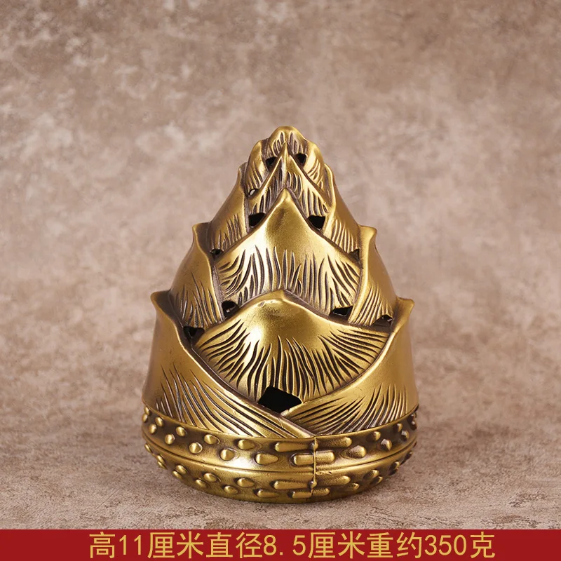 All-brass bamboo shoot , a decorative item for the home, a copper incense burner, and a gift ornament