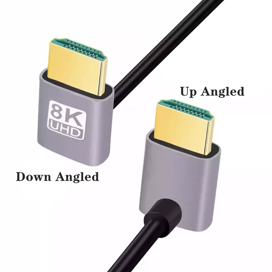 Cable HDMI 2.1 8K Macho-Macho angular para PS5 PS4 TV Proyector - imagen 2