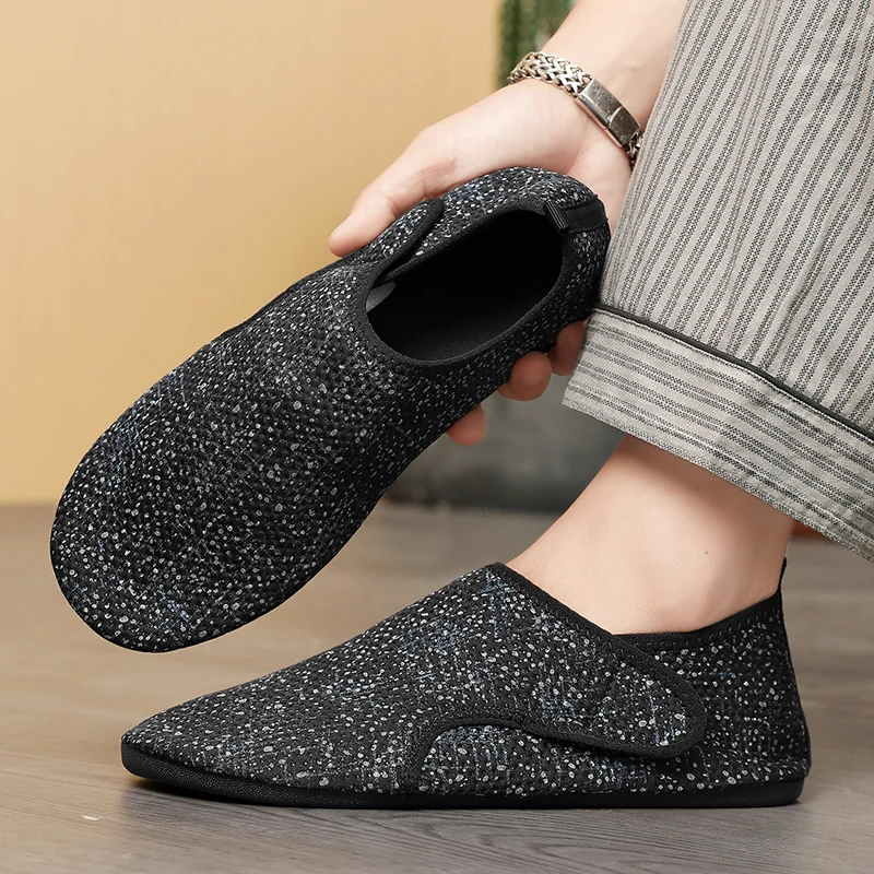 

2025 Couple Non-Slips Slippers With Heels Casual Indoor Flats Slides Bedroom Shoes Male Soft Sole Home Shoes For Women and Men