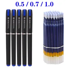 25 Stks/set 1.0/0.7/0.5 Grote Capaciteit Handtekening Pen Zwarte Business Kantoor Carbon Student Water Pen Core Kalligrafie