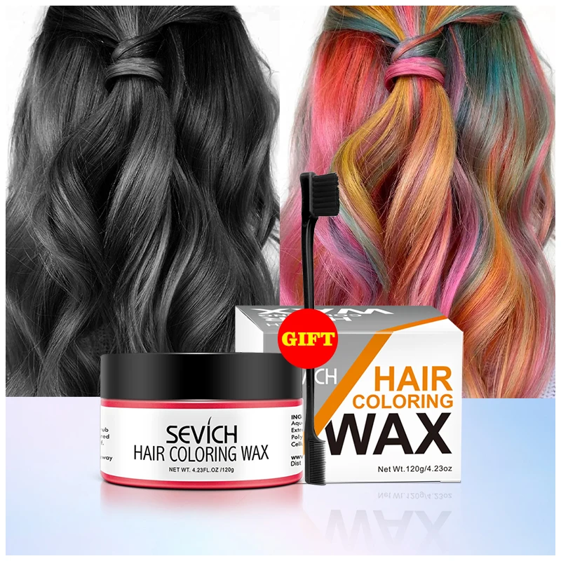 Temporary Hair Color Wax Hair Color Dye Hair Coloring Shampoo Disposable Dyeing Silver Grey-Hair Wax One-time Styling Dye Cream